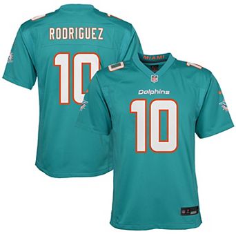 Youth Nike Jacob Rodriguez Aqua Miami Dolphins Team Game Jersey