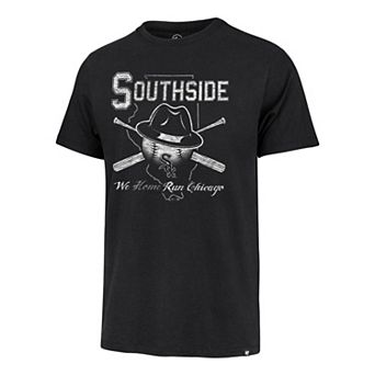 Men's '47 Black Chicago White Sox Southside Franklin T-Shirt