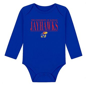 Infant Garb Royal Kansas Jayhawks Ollie Long-Sleeve Bodysuit