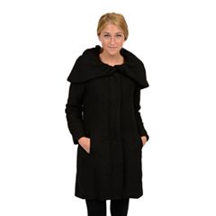 Womens Black Wool & Wool Blend Coats & Jackets - Outerwear