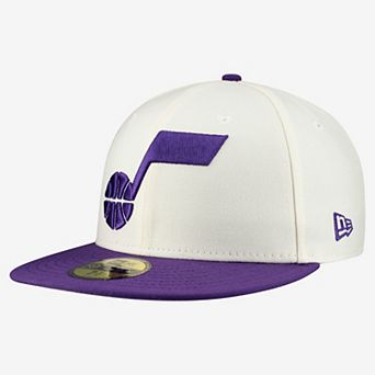 Men's New Era White Utah Jazz Two-Tone 59FIFTY Fitted Hat