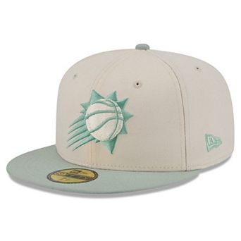 Men's New Era Cream/Light Green Phoenix Suns Color Pack 2-Tone 59FIFTY Fitted Hat