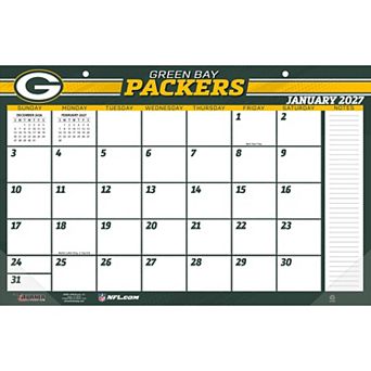 Green Bay Packers 17" x 11" Desk Pad Calendar