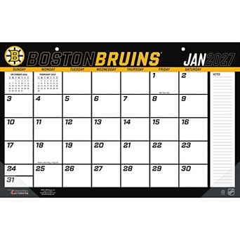 Boston Bruins 17" x 11" Desk Pad Calendar