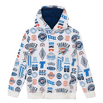 Preschool Outerstuff White Oklahoma City Thunder 3-and-D Allover Hoodie