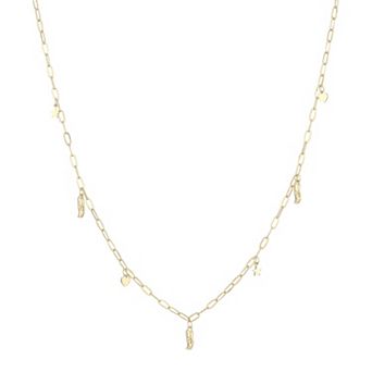 Women's LUV AJ Gold Seattle Seahawks Star & Heart Charm Logo Necklace