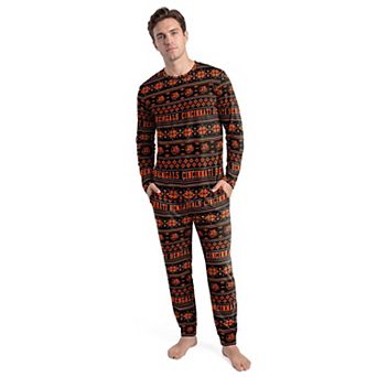 Men's Concepts Sport Black Cincinnati Bengals Jubilee Long Sleeve T-Shirt & Pant Set