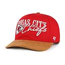 Men's '47 Red/Brown Kansas City Chiefs Scribe Line Hitch Adjustable Hat