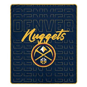Pegasus Denver Nuggets Echo Script Fade 50" x 60" Ultra Soft Throw Blanket
