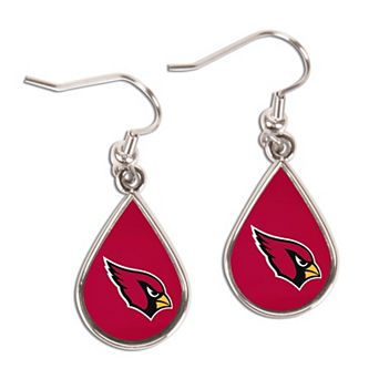 WinCraft Arizona Cardinals Tear Drop Dangle Earrings