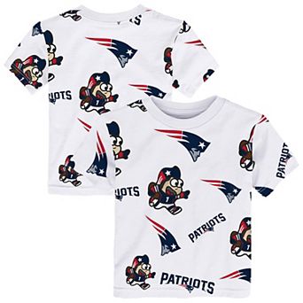 Toddler Outerstuff White New England Patriots Mascot Play T-Shirt
