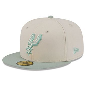 Men's New Era Cream/Light Green San Antonio Spurs Color Pack 2-Tone 59FIFTY Fitted Hat