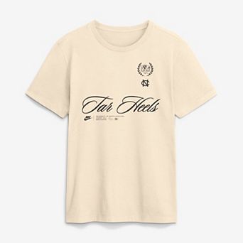 Men's Nike Natural North Carolina Tar Heels Script T-Shirt