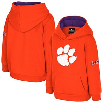 Toddler Colosseum Orange Clemson Tigers Big Logo Fleece Pullover Hoodie