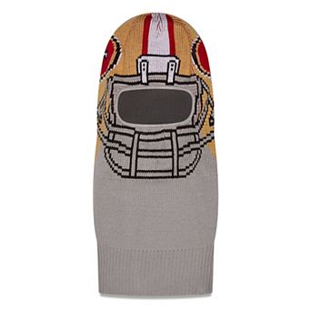 Men's New Era Gray San Francisco 49ers Helmet Knit Balaclava