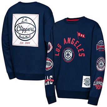 Youth Outerstuff Navy LA Clippers Decorated Honor Sweatshirt