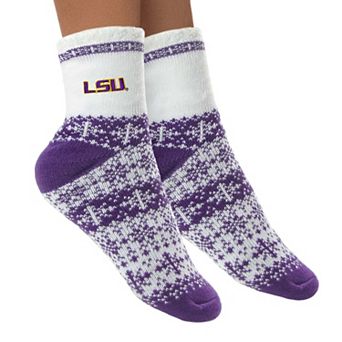 Women's ZooZatz LSU Tigers Holiday Quarter-Length Socks