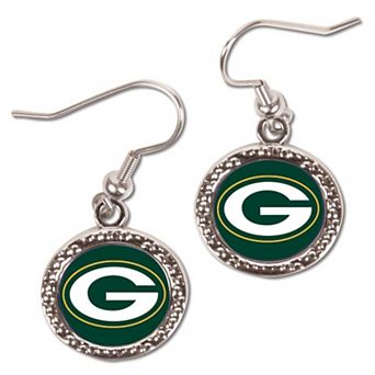 Women's WinCraft Green Bay Packers Round Dangle Earrings