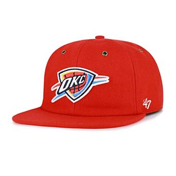 Men's '47 Red Oklahoma City Thunder Wool Captain Adjustable Hat