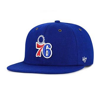Men's '47 Royal Philadelphia 76ers Wool Captain Adjustable Hat
