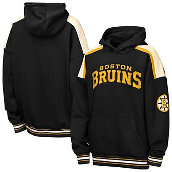 Youth Outerstuff Black Boston Bruins Camaraderie Oversized Fleece Hoodie