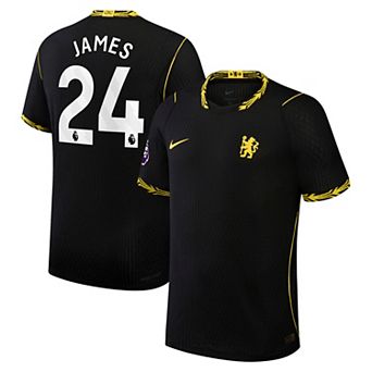 Men's Nike Reece James Black Chelsea 2026/27 Away Match Authentic Jersey