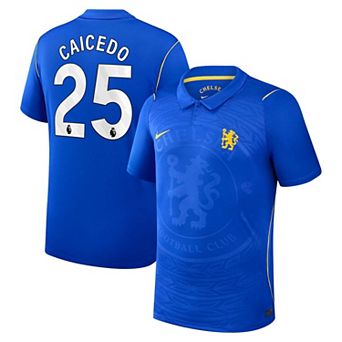 Men's Nike Mois̩s Caicedo Blue Chelsea 2026/27 Home Stadium Replica Jersey