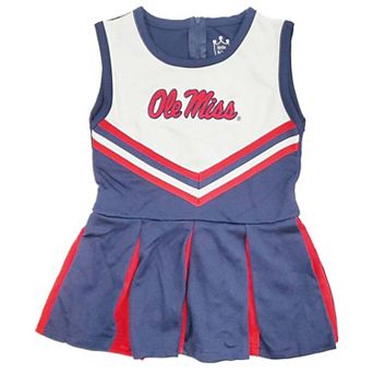 Infant Little King Navy Ole Miss Rebels Cheer Jumper