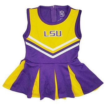 Infant Little King Purple LSU Tigers Cheer Jumper