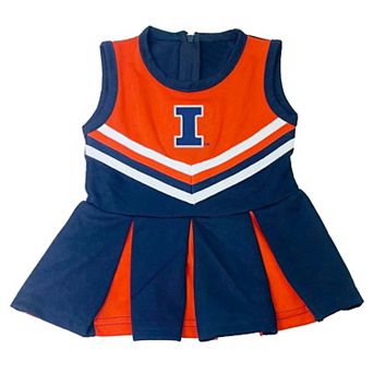 Infant Little King Navy Illinois Fighting Illini Cheer Jumper