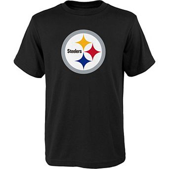 Youth Outerstuff Black Pittsburgh Steelers Primary Logo T-Shirt