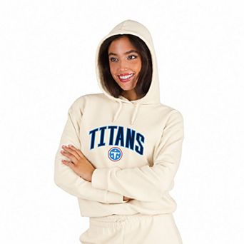 Women's Fanatics Cream Tennessee Titans Plus Size Hoodie & Pants Lounge Set