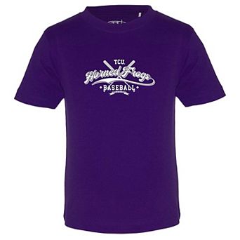 Toddler Garb Purple TCU Horned Frogs Toni Baseball T-Shirt