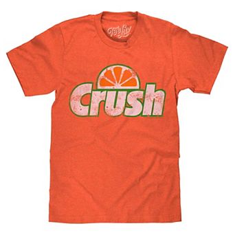 Tee Luv Faded Orange Crush Retro Logo T-Shirt