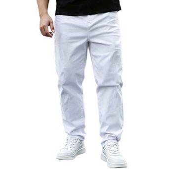 Men's Relaxed Straight‑Leg Chino Pants, Modern Casual Everyday Trousers
