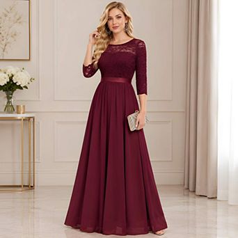 Long Sleeve Formal Guest Dress