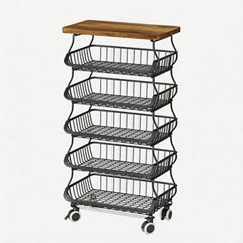 Splendid Frame Fruit Basket Kitchen Pantry Organizers and Storage