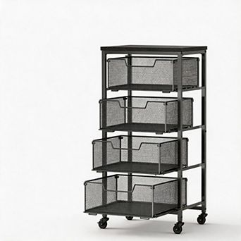 Splendid Frame 4 tier Fruit Vegetable Storage Cart