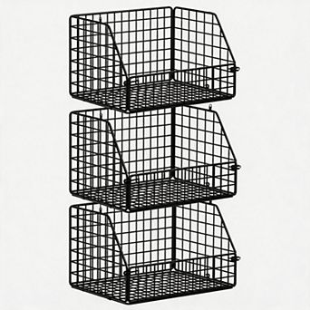 Splendid Frame 3 tier Wall Hanging Fruit Baskets