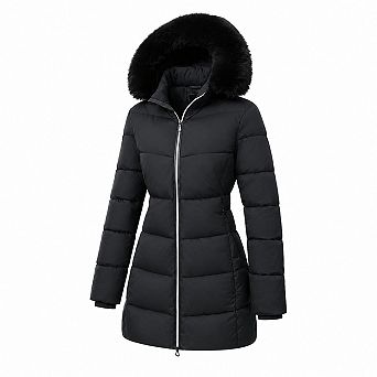 Women's Long Warm Winter Puffer Jacket Lightweight Windproof Fashion Down Coat