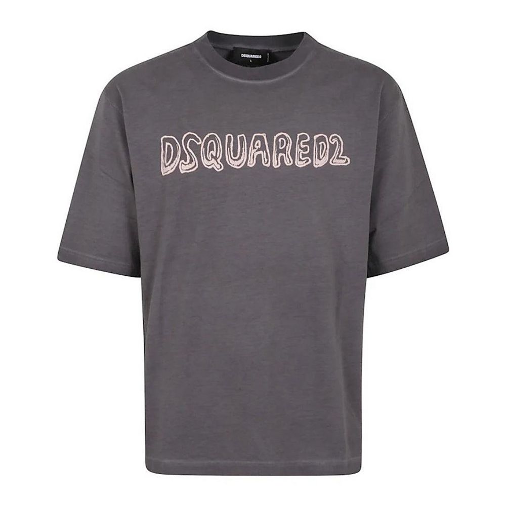 DSquared2 Mens Best Fade Cartoon Logo Loose Fit T-Shirt
