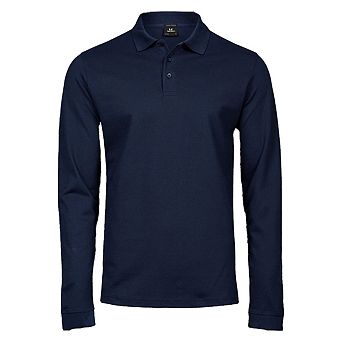 Tee Jays Mens Pima Cotton Long-Sleeved Polo Shirt