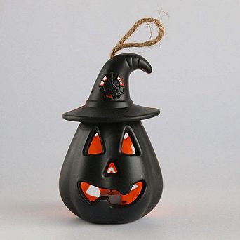 MyKids-USA® Halloween 4 pc Set Handheld Horror Decorative Skull Candle Light