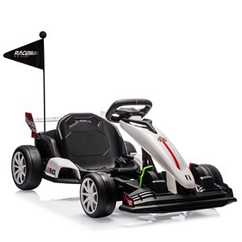 Electric Drift Go Kart for Kids Ages 6+ - 24V, Adjustable Seat, Up to 7.5 MPH