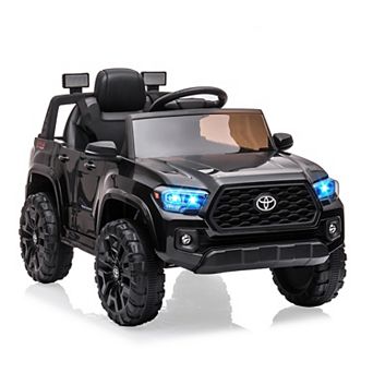 Licensed Toyota Tacoma 12V Kids Ride-On Truck, Remote Control, 2-Speed, Headlights, Ages 3-6