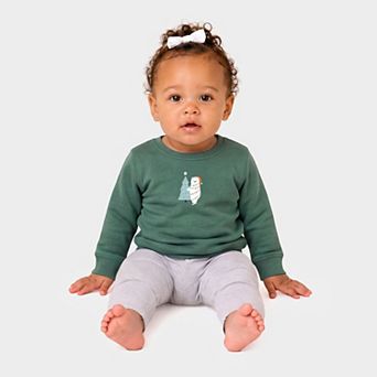 Polar Bear Christmas Tree - Infant Crew Fleece Sweatshirt