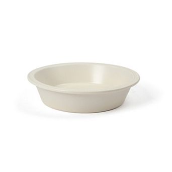 Sur La Table Kitchen Essentials Stoneware Pie Dish 10.75 Inch Deep Dish Reactive White Oven Safe