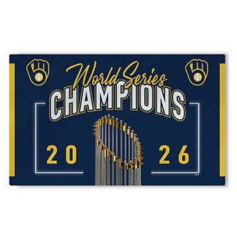 2026 MLB World Series Milwaukee Brewers 26 Champs Washable Rug