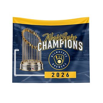 2026 MLB World Series Milwaukee Brewers 26 Champs Wall Hanging Tapestry