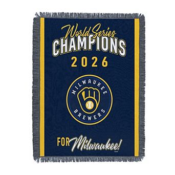 2026 MLB World Series Milwaukee Brewers 26 Champs Woven Tapestry